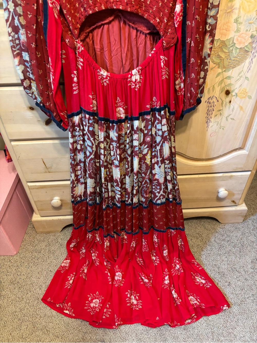 🆕Bnwt Free People *NWT* Free People Bali Laurel Maxi Dress - Picture 14 of 16